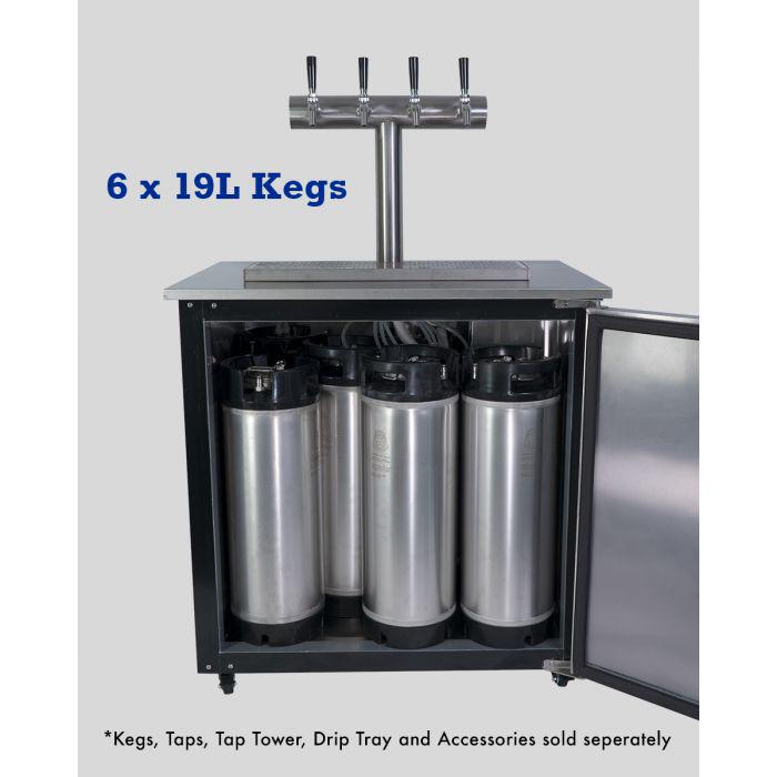 6 keg kegerator